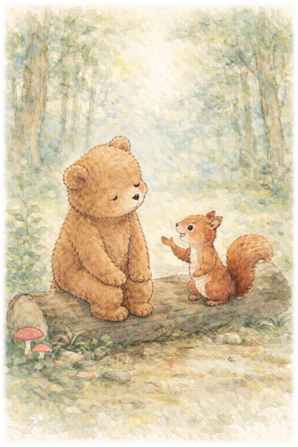 Beispielseite aus Benny Bär findet Freunde